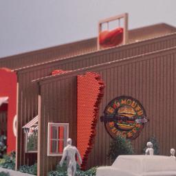 Model, exterior view from p...