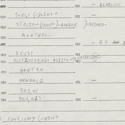 Eastern questionnaire, answ...