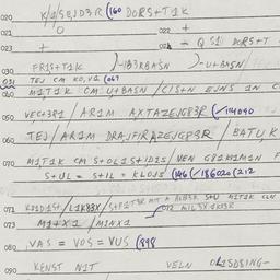 Eastern questionnaire, answ...
