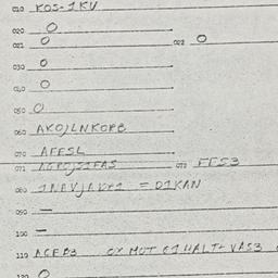 Eastern questionnaire, answ...
