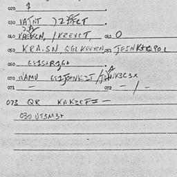 Eastern questionnaire, answ...