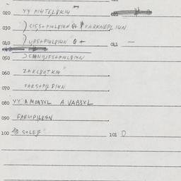 Eastern questionnaire, answ...