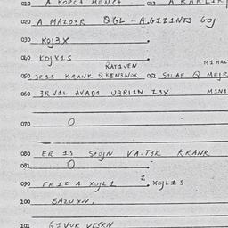 Eastern questionnaire, answ...