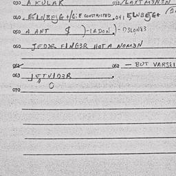 Eastern questionnaire, answ...