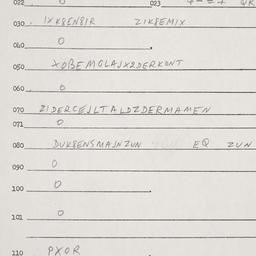 Eastern questionnaire, answ...