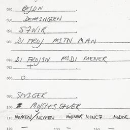Eastern questionnaire, answ...