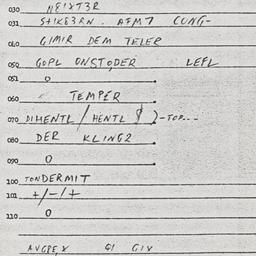 Eastern questionnaire, answ...