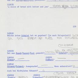 Western questionnaire, answ...