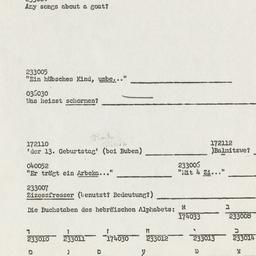 Western questionnaire, answ...