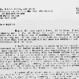 Letter from Gunnar Myrdal t...