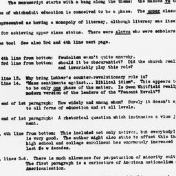 Comments from Louis A. Wirt...