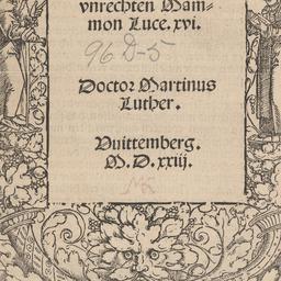 Eyn Sermon von dem vnrechte...