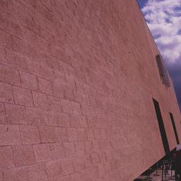 Exterior view, along tilted...