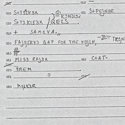 Eastern questionnaire, answ...