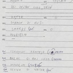 Eastern questionnaire, answ...