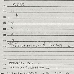 Eastern questionnaire, answ...