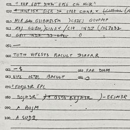 Eastern questionnaire, answ...