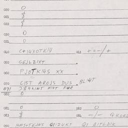 Eastern questionnaire, answ...