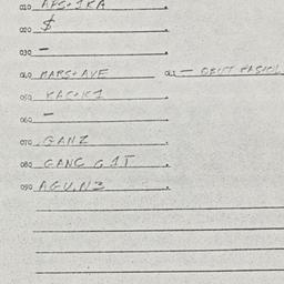 Eastern questionnaire, answ...