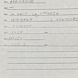 Eastern questionnaire, answ...