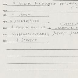 Eastern questionnaire, answ...