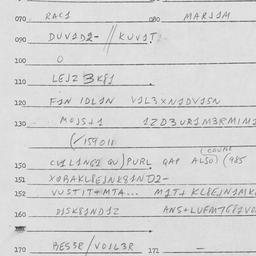 Eastern questionnaire, answ...