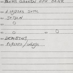 Eastern questionnaire, answ...
