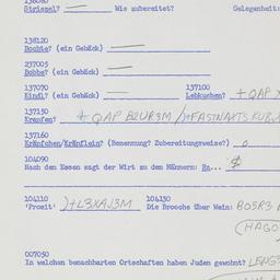 Western questionnaire, answ...
