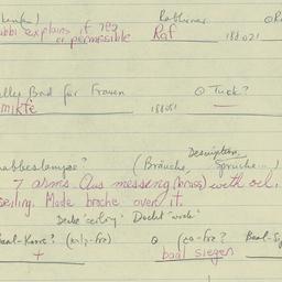 Western questionnaire, answ...