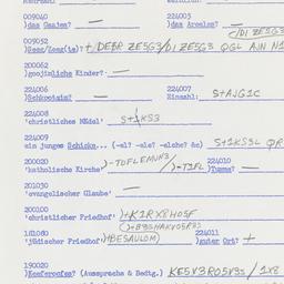 Eastern questionnaire, answ...
