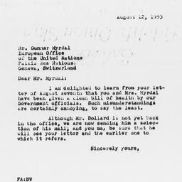 Letter from Florence Anders...