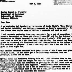 Letter from Donald Young to...