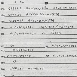 Eastern questionnaire, answ...