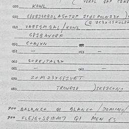 Eastern questionnaire, answ...