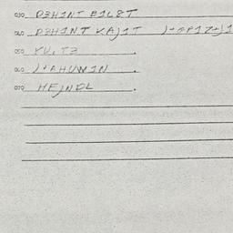 Eastern questionnaire, answ...