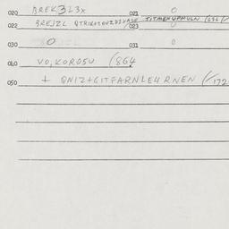 Eastern questionnaire, answ...