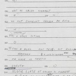 Eastern questionnaire, answ...