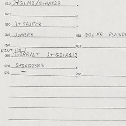 Eastern questionnaire, answ...