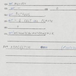 Eastern questionnaire, answ...