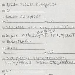 Eastern questionnaire, answ...