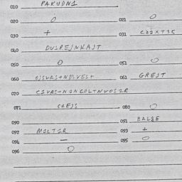 Eastern questionnaire, answ...