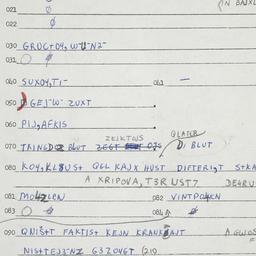 Eastern questionnaire, answ...