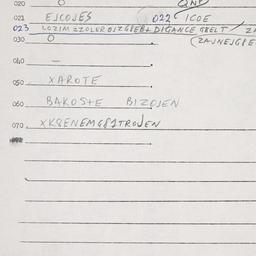 Eastern questionnaire, answ...