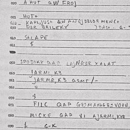 Eastern questionnaire, answ...