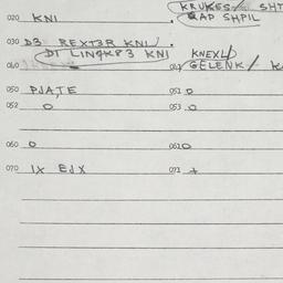 Eastern questionnaire, answ...