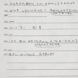 Eastern questionnaire, answ...