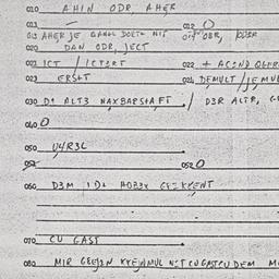 Eastern questionnaire, answ...