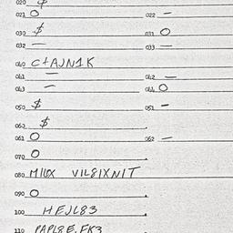 Eastern questionnaire, answ...
