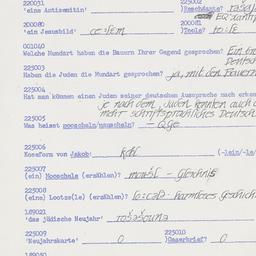 Western questionnaire, answ...