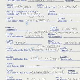 Western questionnaire, answ...